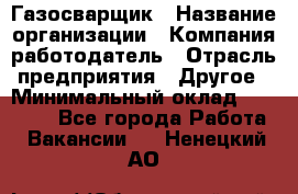 Газосварщик › Название организации ­ Компания-работодатель › Отрасль предприятия ­ Другое › Минимальный оклад ­ 30 000 - Все города Работа » Вакансии   . Ненецкий АО